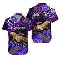 custom-personalised-australian-astrology-hawaiian-shirt-capricorn-goanna-zodiac-aboriginal-vibes-purple