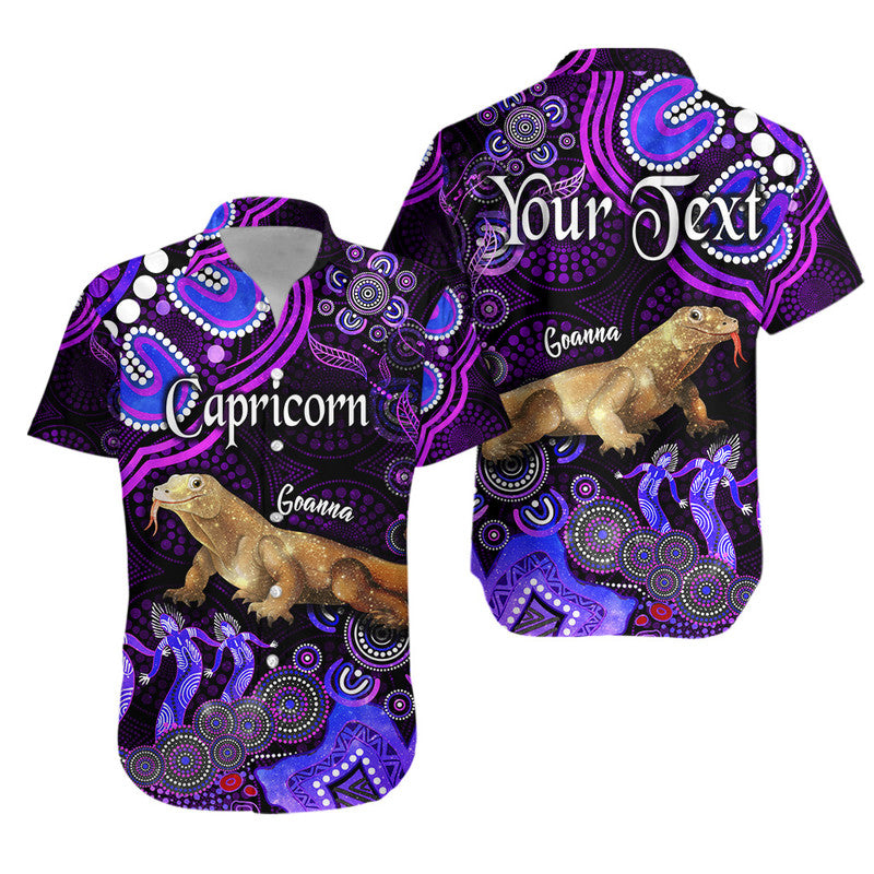 custom-personalised-australian-astrology-hawaiian-shirt-capricorn-goanna-zodiac-aboriginal-vibes-purple