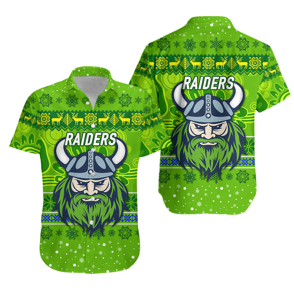 canberra-raiders-hawaiian-shirt-christmas-simple-style-green