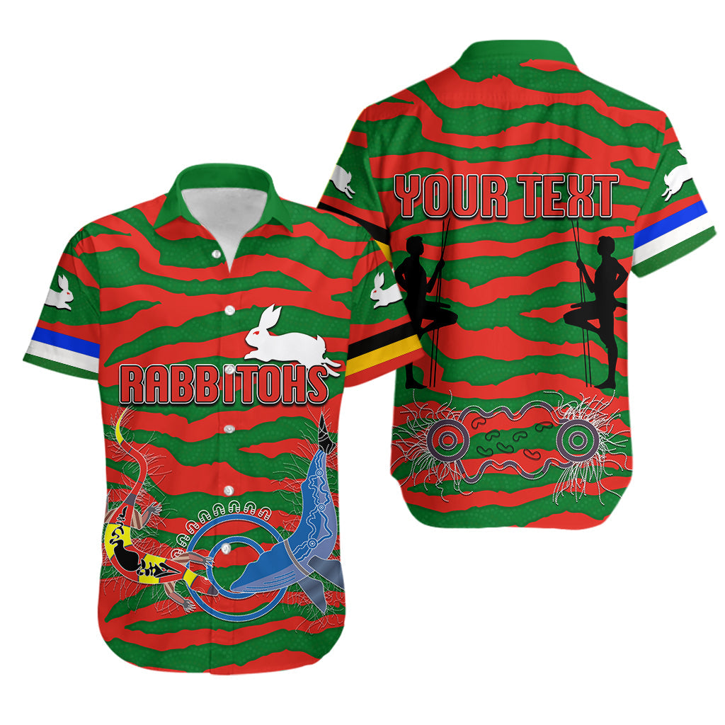 (Custom Personalised) South Sydney Rabbitohs Hawaiian Shirt Aboriginal 2021 Style