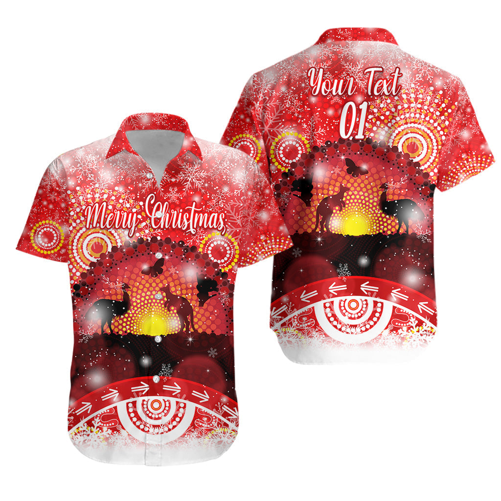 custom-personalised-australia-indigenous-flag-christmas-hawaiian-shirt-original-style-red