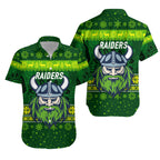 canberra-raiders-hawaiian-shirt-christmas-simple-style-dark-green