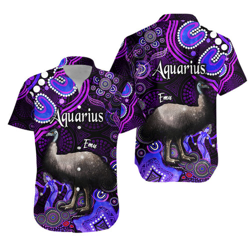 australian-astrology-hawaiian-shirt-aquarius-emu-glider-zodiac-aboriginal-vibes-purple
