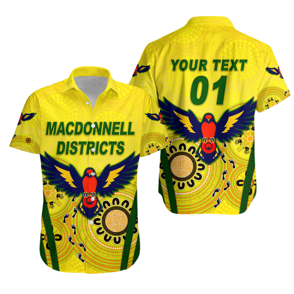 (Custom Personalised) MacDonnell Districts Rugby Hawaiian Shirt Indigenous Version, Custom Text And Number LT8 - Vibe Hoodie