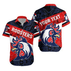 (Custom Personalised) Sydney Hawaiian Shirt Roosters 2021 Sporty Indigenous