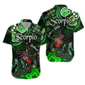 australian-astrology-hawaiian-shirt-scorpio-redback-spider-zodiac-aboriginal-vibes-green