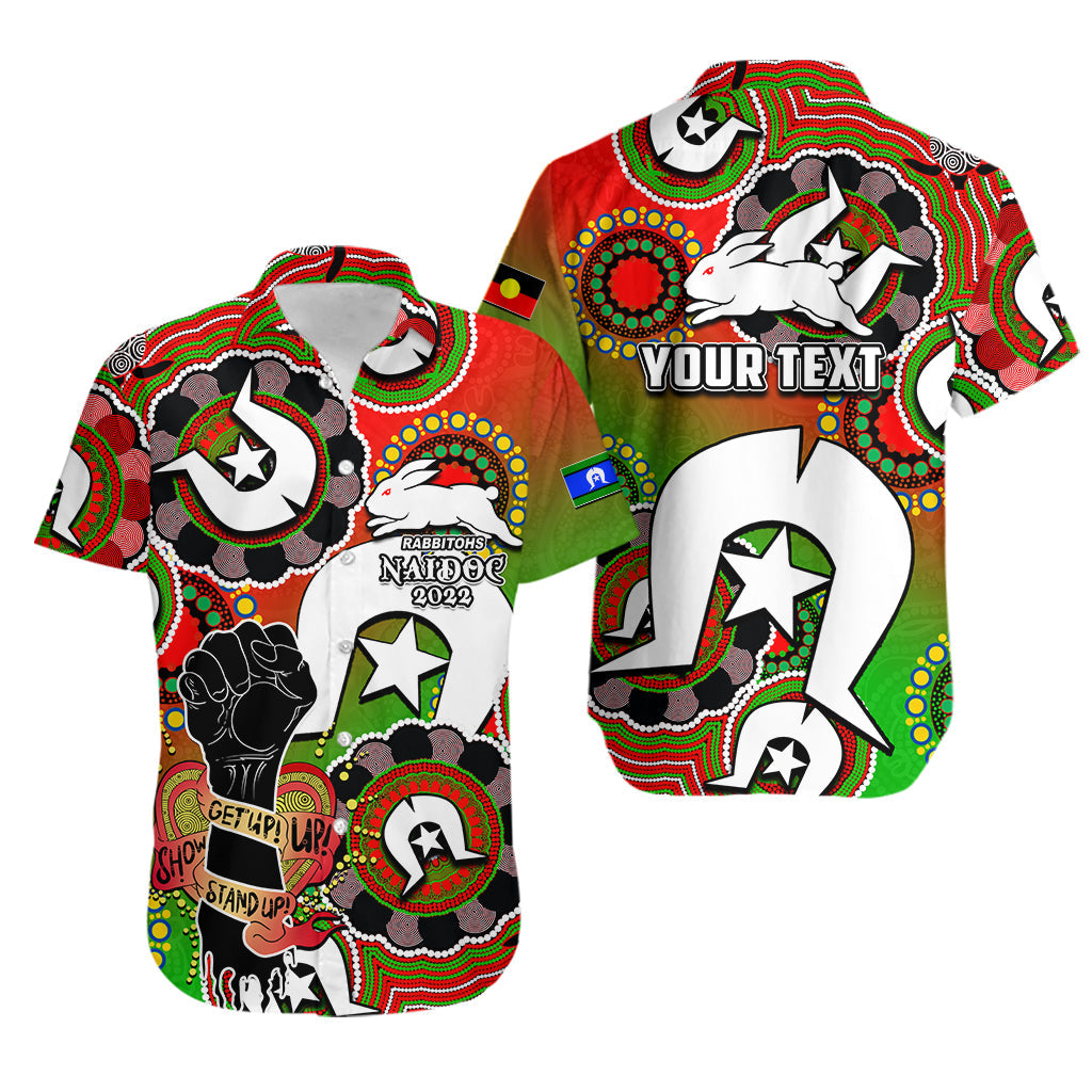 custom-personalised-rabbitohs-rugby-naidoc-week-2022-hawaiian-shirt-lets-fight-together