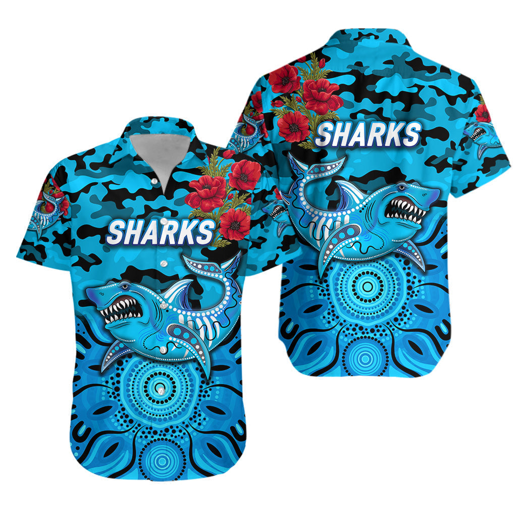 cronulla-sutherland-sharks-anzac-2022-hawaiian-shirt-indigenous-vibes