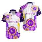 (Custom Personalised) Melbourne Storm Hawaiian Shirt 2021 Indigenous - Latest Style LT8 - Vibe Hoodie