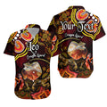 custom-personalised-australian-astrology-hawaiian-shirt-leo-dragon-lizard-zodiac-aboriginal-vibes-red