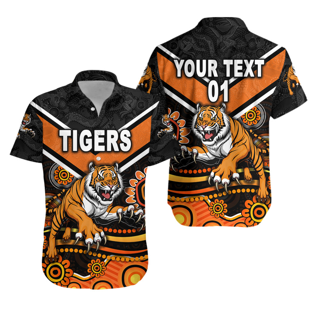 (Custom Personalised) Wests Tigers Hawaiian Shirt 2021 Indigenous, Custom Text And Number LT8 - Vibe Hoodie