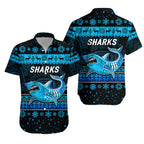 cronulla-sutherland-sharks-hawaiian-shirt-christmas-simple-style-black