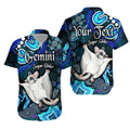 custom-personalised-australian-astrology-hawaiian-shirt-gemini-sugar-glider-zodiac-aboriginal-vibes-blue