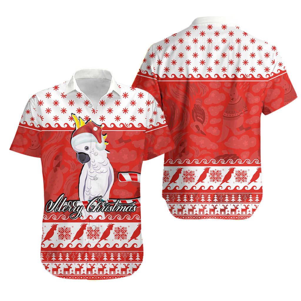 Cockatoo Hawaiian Shirt Christmas Australia Red Style