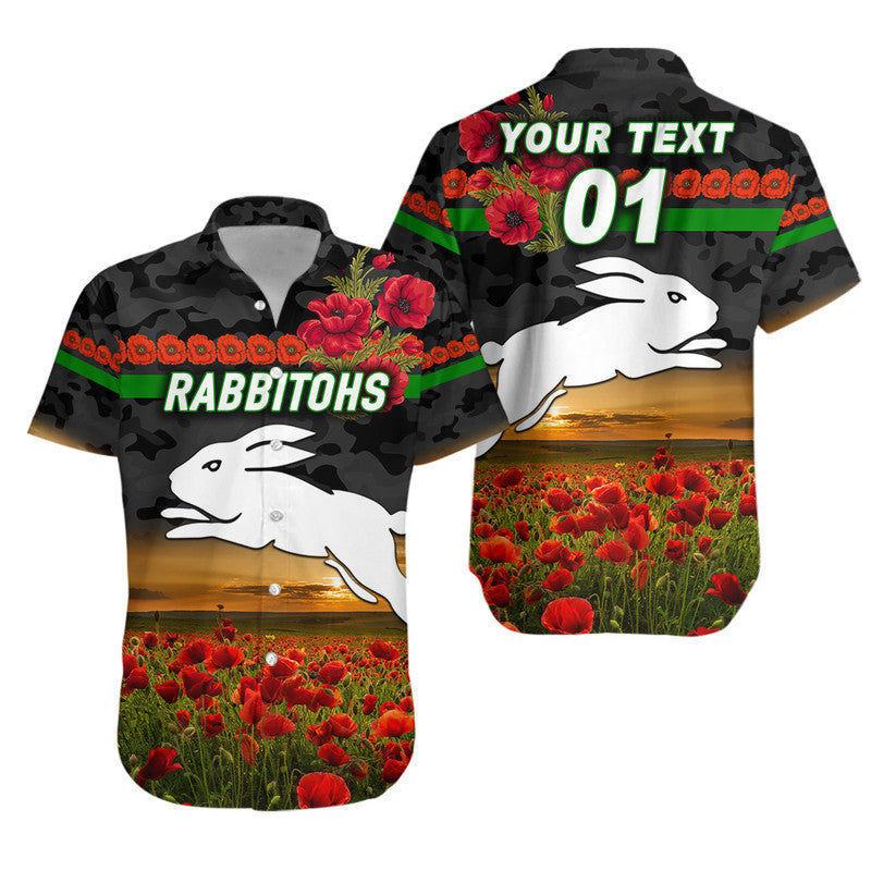 custom-personalised-south-sydney-rabbitohs-anzac-2022-hawaiian-shirt-poppy-flowers-vibes-black