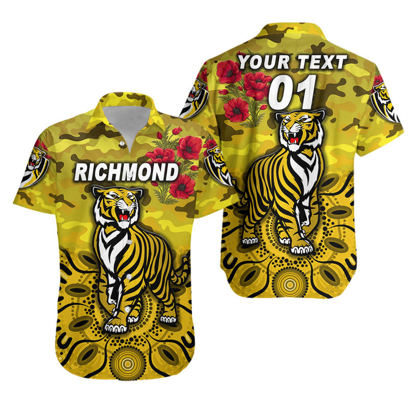 custom-personalised-richmond-tigers-anzac-hawaiian-shirt-indigenous-vibes-yellow