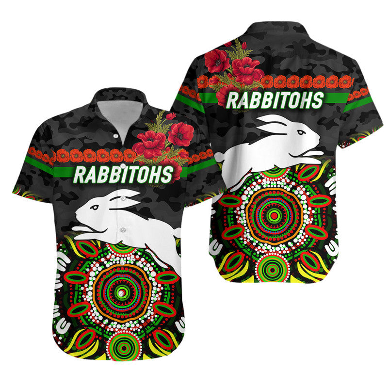 south-sydney-rabbitohs-anzac-2022-hawaiian-shirt-indigenous-vibes-black