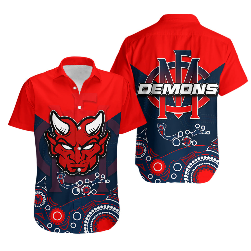 Demons Hawaiian Shirt Aboriginal Simple LT6 - Vibe Hoodie