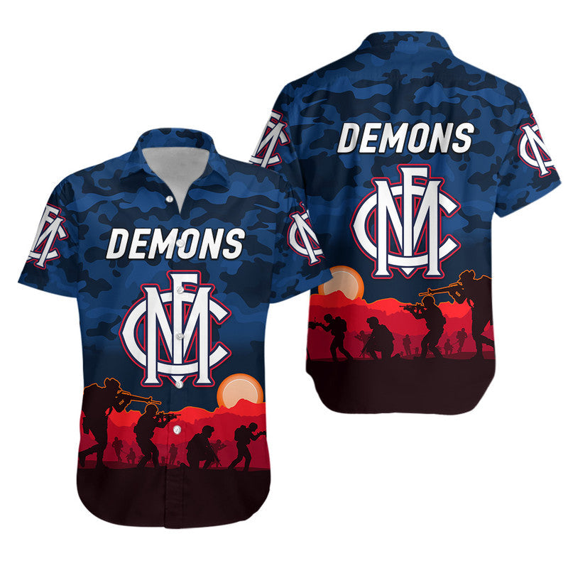 melbourne-demons-anzac-hawaiian-shirt-simple-style