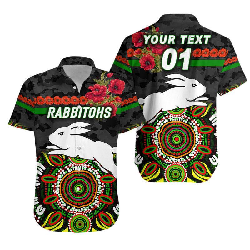 custom-personalised-south-sydney-rabbitohs-anzac-2022-hawaiian-shirt-indigenous-vibes-black