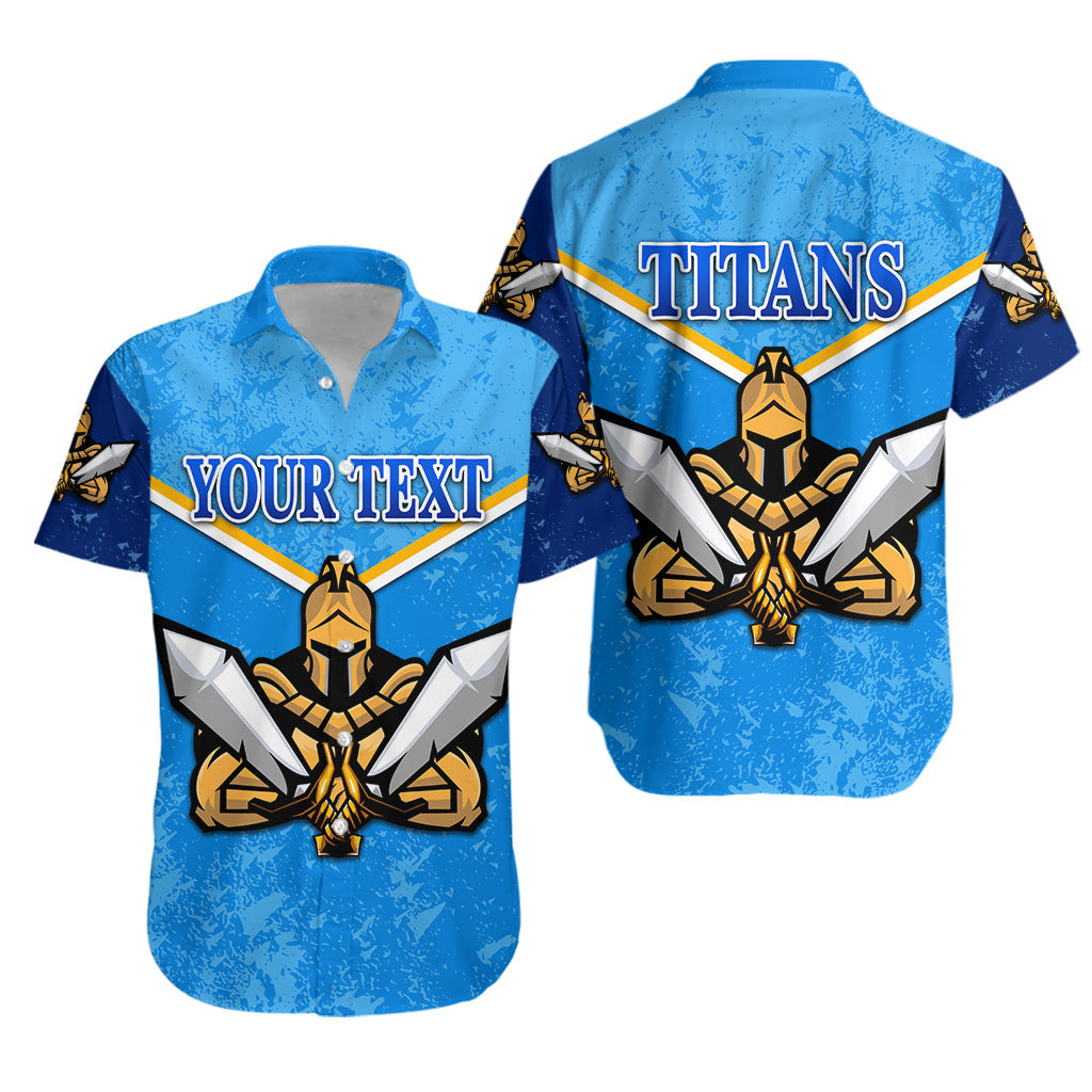 (Custom Personalised) Gold Coast Titans Hawaiian Shirt 2021 Gladiator Original Style NO.1 LT8 - Vibe Hoodie