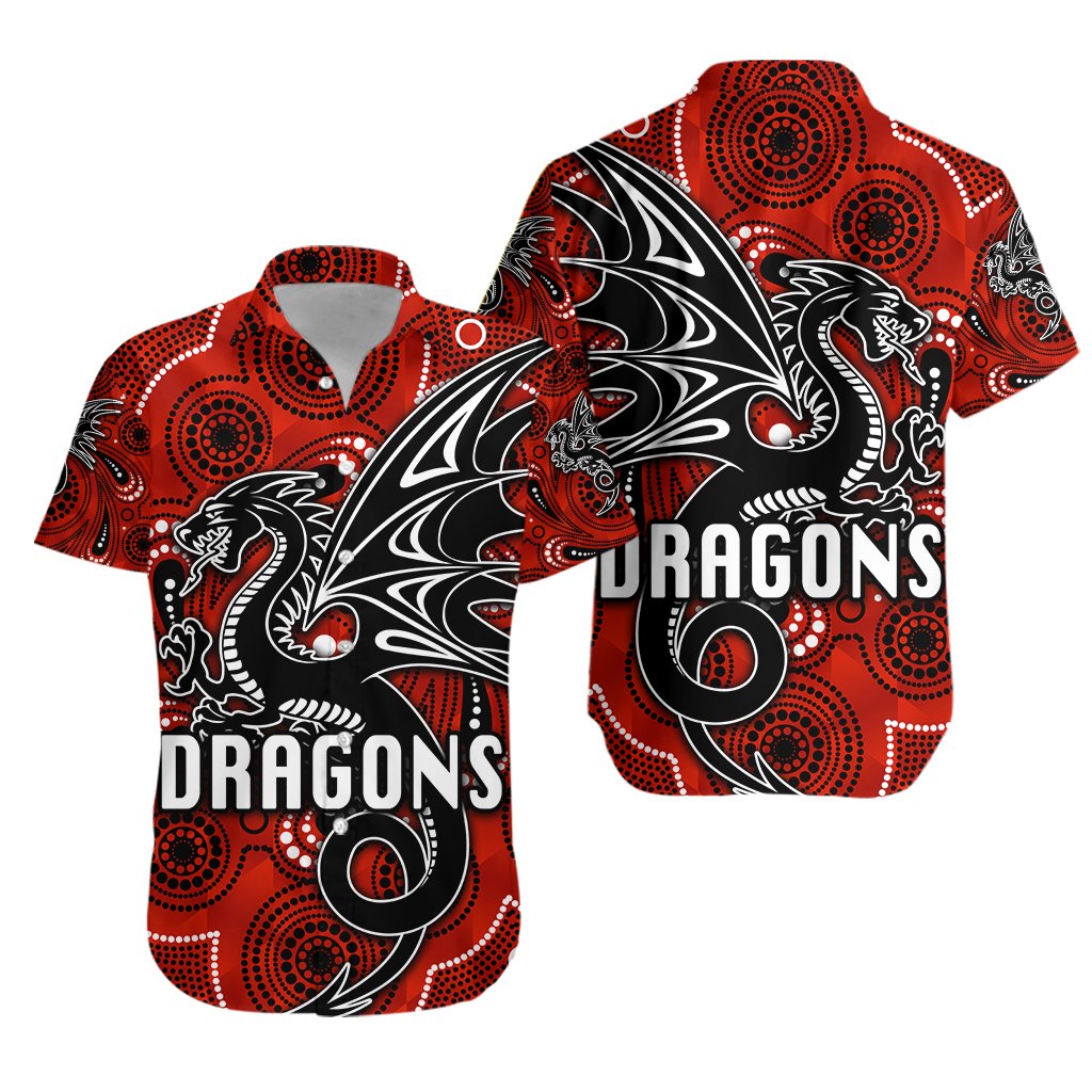 st-george-dragons-hawaiian-shirt-simple-indigenous