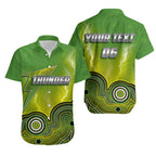 Custom Personalised And Number)Sydney Thunder Hawaiian Shirt Cricket Aboriginal Style