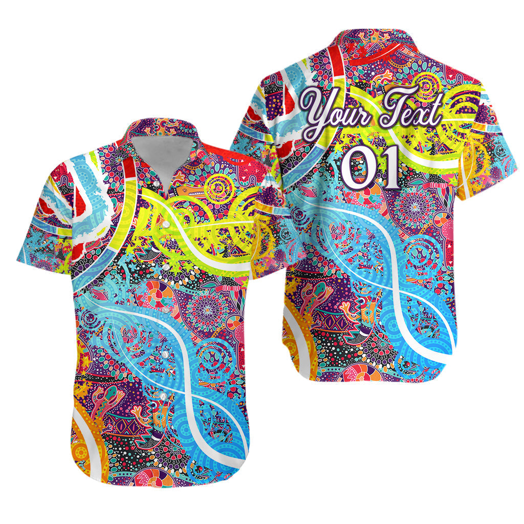 custom-personalised-aboriginal-art-colorful-vibes-hawaiian-shirt-indigenous