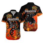 St. George Illawarra Dragons Hawaiian Shirt 2021 Simple Indigenous - Red LT8 - Vibe Hoodie
