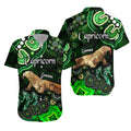 australian-astrology-hawaiian-shirt-capricorn-goanna-zodiac-aboriginal-vibes-green