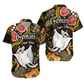 australian-astrology-hawaiian-shirt-gemini-sugar-glider-zodiac-aboriginal-vibes-gold