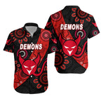 Perth Football Club Hawaiian Shirt Demons Indigenous Version