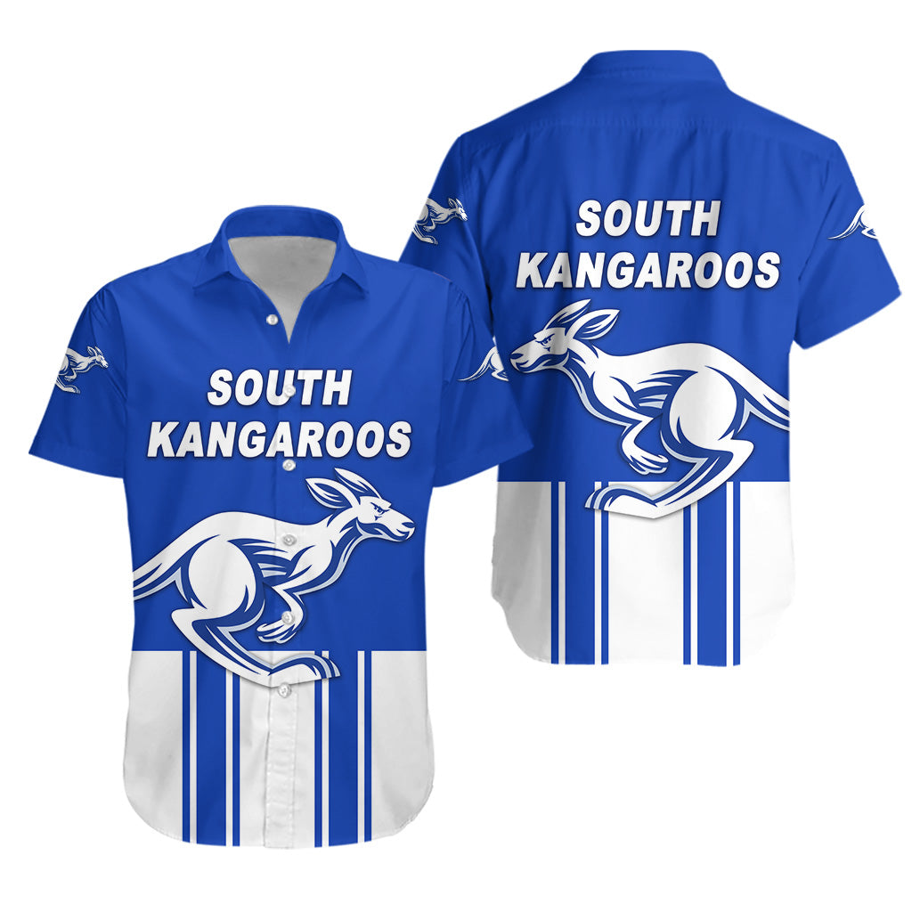 South Alice Football Club Hawaiian Shirt South Kangaroos Original - Blue LT8 - Vibe Hoodie