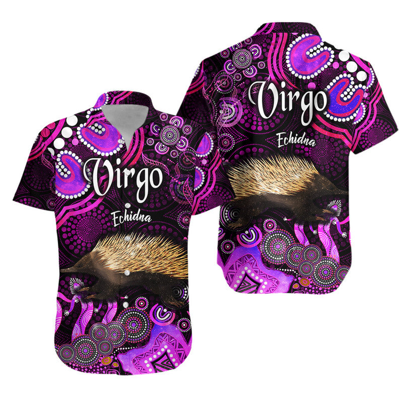 australian-astrology-hawaiian-shirt-virgo-echidna-zodiac-aboriginal-vibes-pink