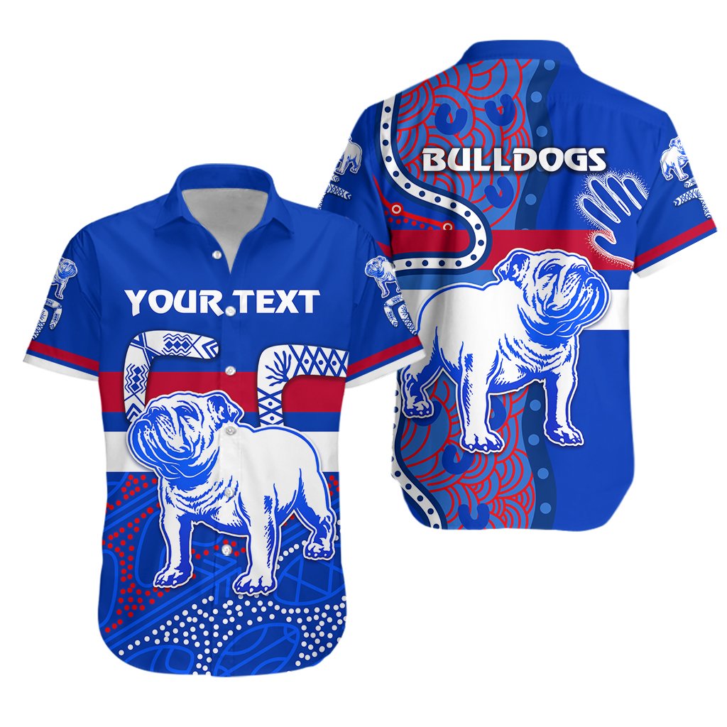 custom-personalised-western-hawaiian-shirt-bulldogs-indigenous-simple-style