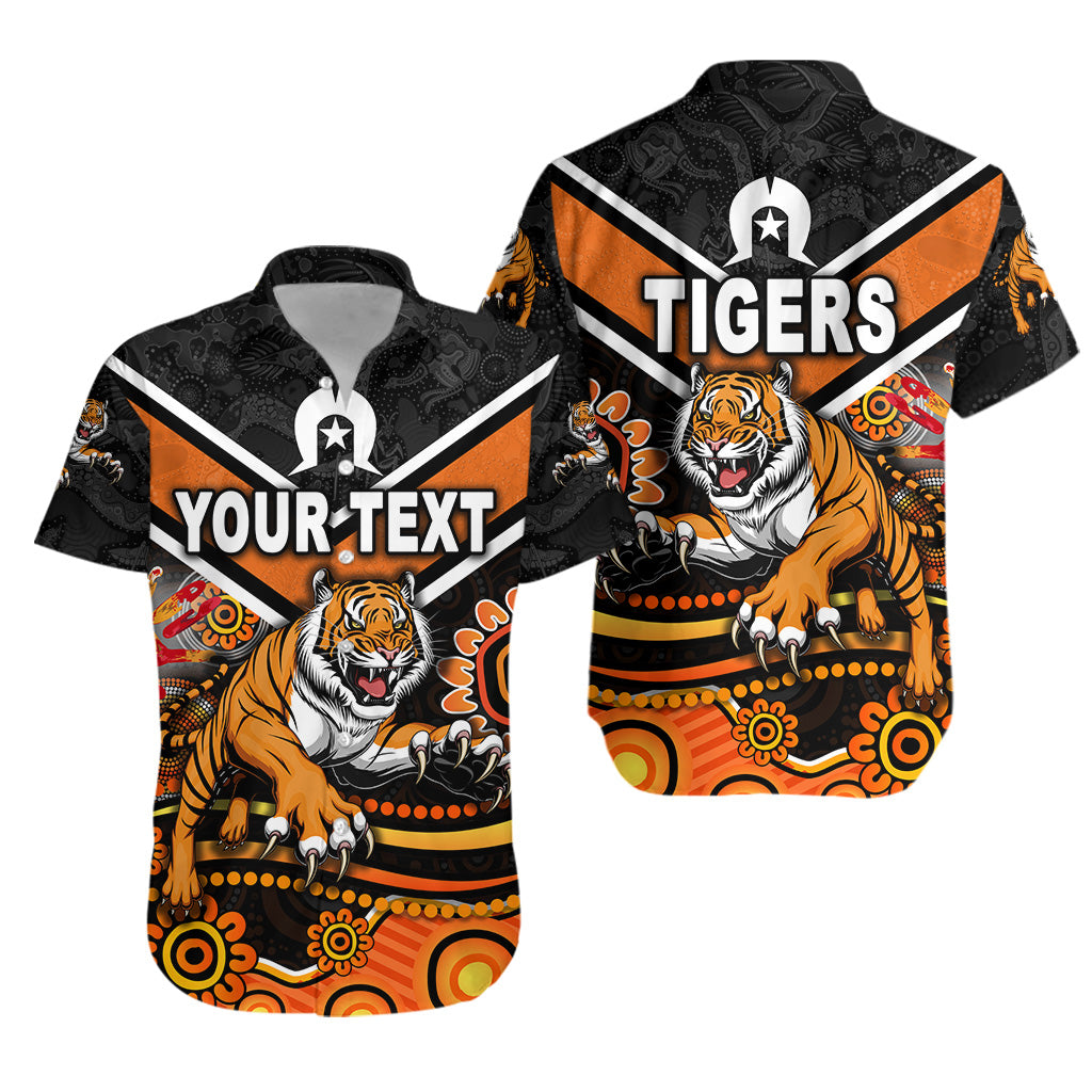 (Custom Personalised) Wests Tigers Hawaiian Shirt 2021 Naidoc LT8 - Vibe Hoodie
