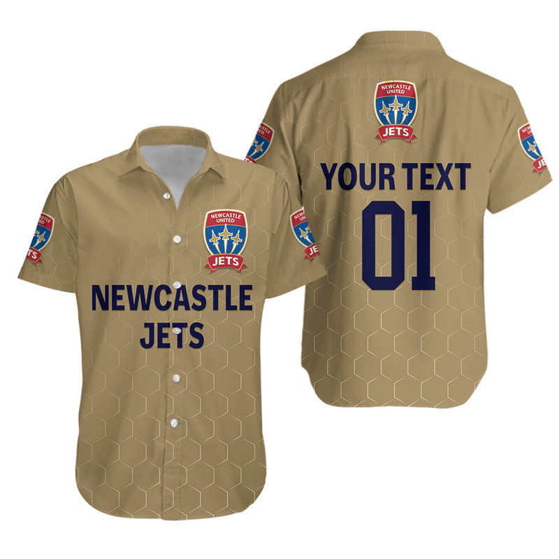 custom-personalised-newcastle-jets-hawaiian-shirclassic-cap-soccer-club-original-style-gold