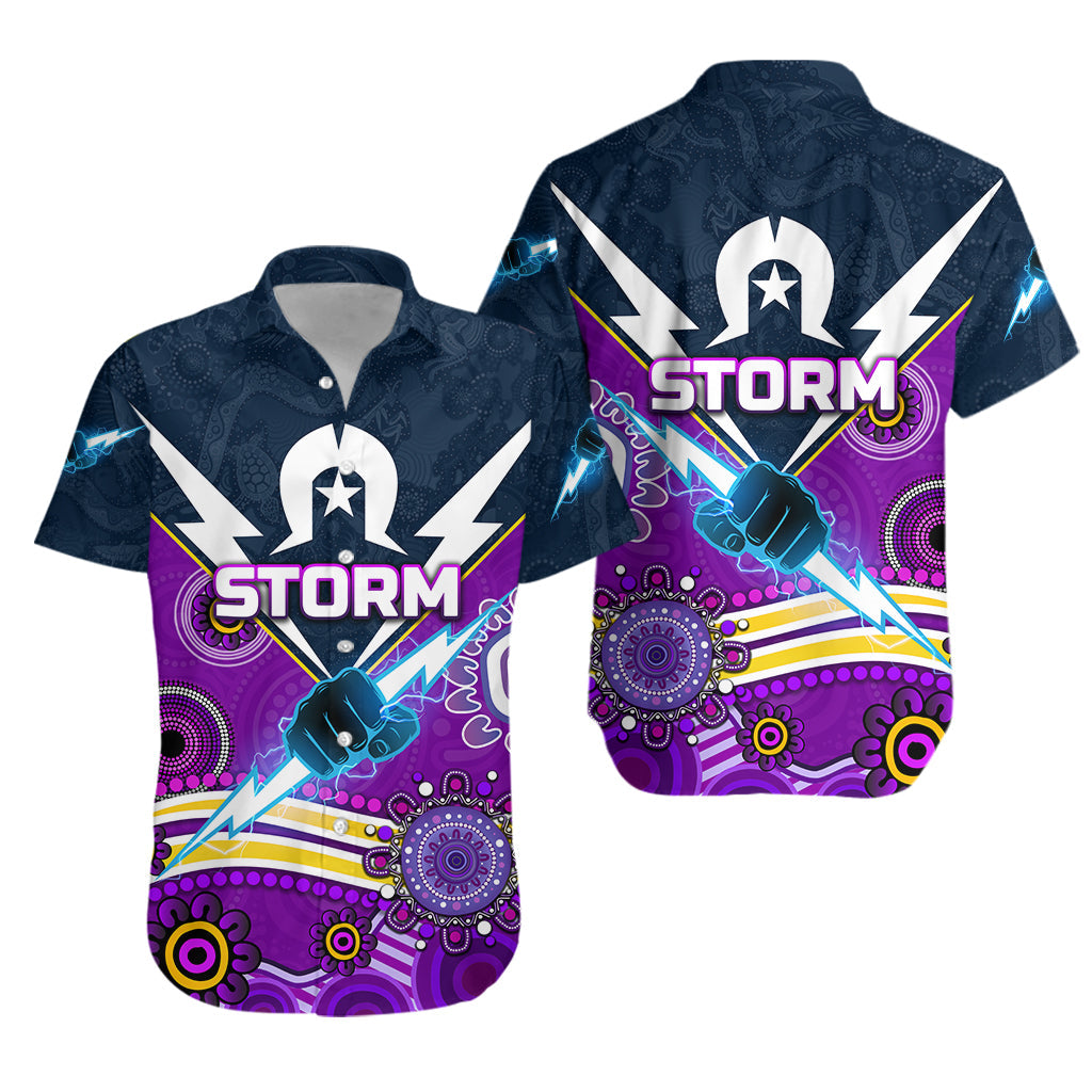 Melbourne Storm Hawaiian Shirt 2021 Naidoc Indigenous LT8 - Vibe Hoodie