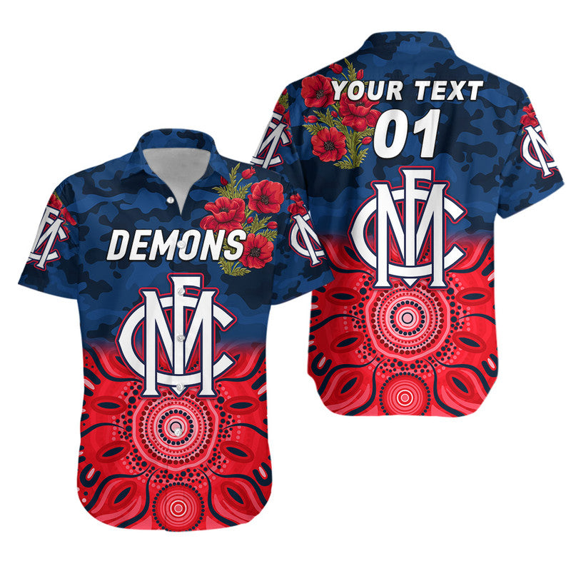 custom-personalised-melbourne-demons-anzac-hawaiian-shirt-indigenous-vibes