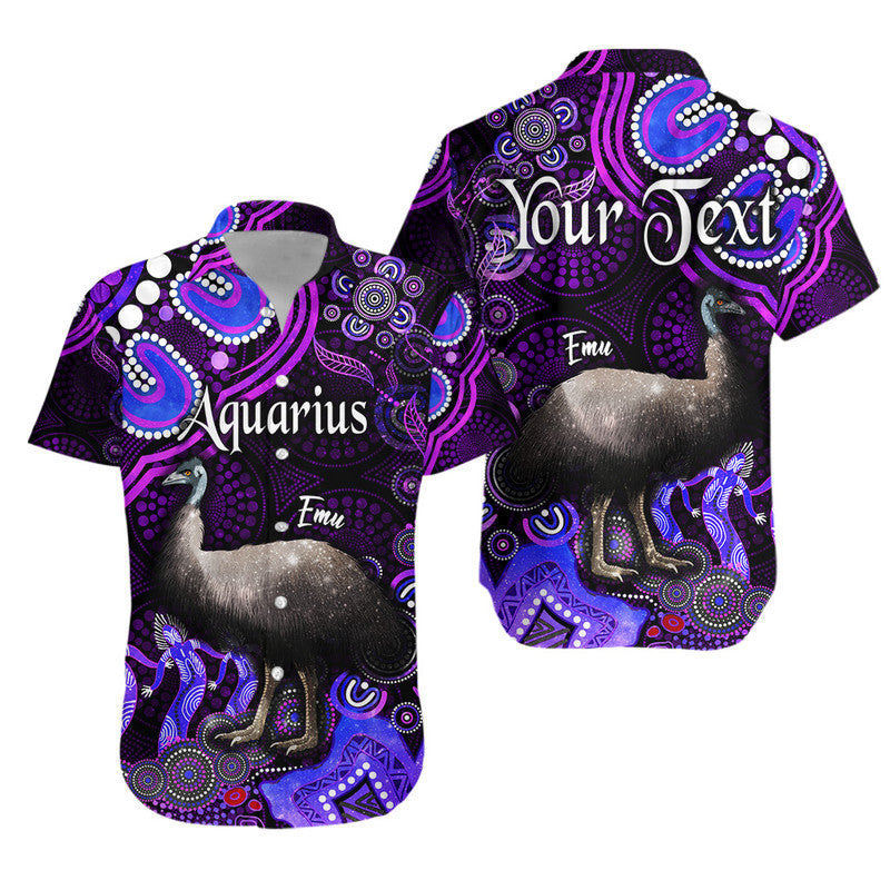custom-personalised-australian-astrology-hawaiian-shirt-aquarius-emu-glider-zodiac-aboriginal-vibes-purple