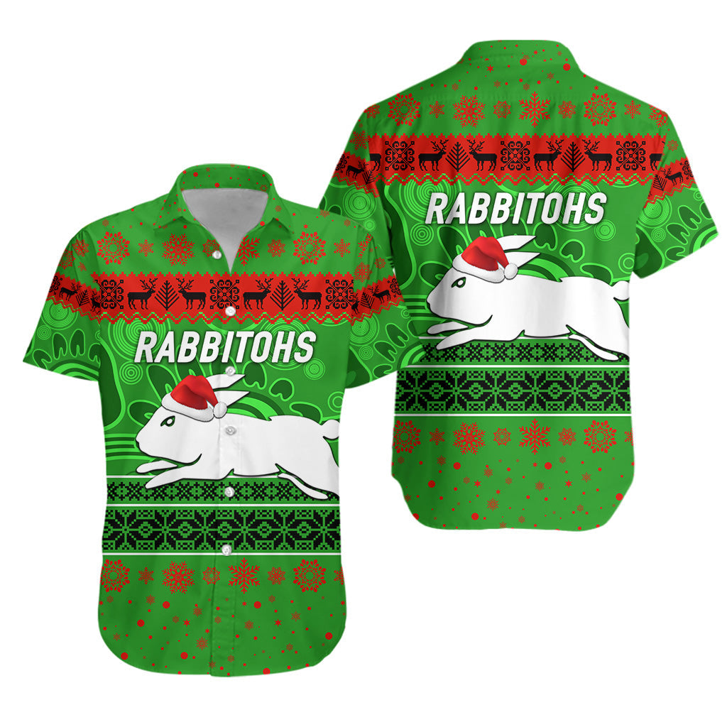 south-sydney-rabbitohs-hawaiian-shirt-christmas-simple-style-green