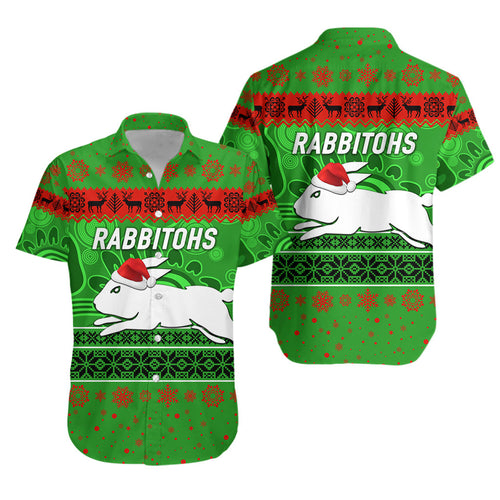 south-sydney-rabbitohs-hawaiian-shirt-christmas-simple-style-green