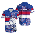 (Custom Personalised)Western Bulldogs Hawaiian Shirt Aboriginal Patterns