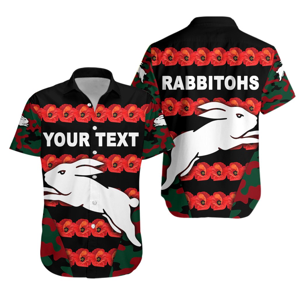 custom-personalised-south-sydney-rabbitohs-hawaiian-shirt-anzac-day-poppy-flower-vibes
