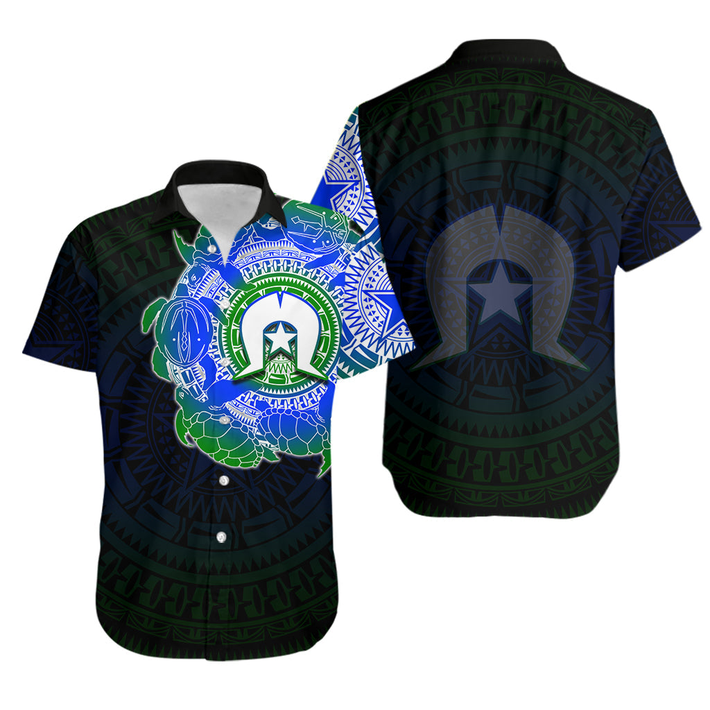 Torres Strait Islanders Hawaiian Shirt Turtle Circle LT6 - Vibe Hoodie