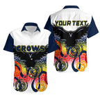(Custom Personalised) Adelaide Crows Hawaiian Shirt Indigenous  White Color LT6 - Vibe Hoodie