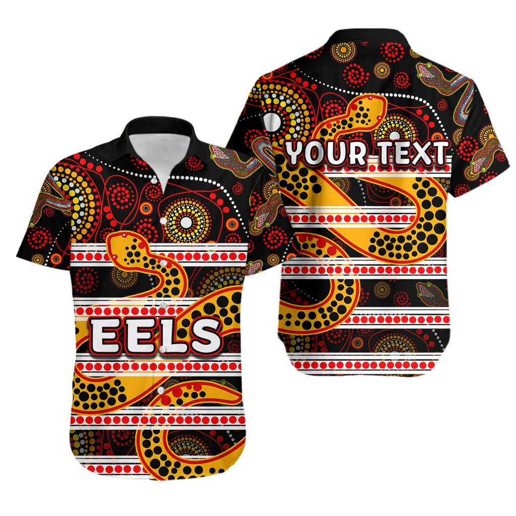 custom-personalised-parramatta-eels-hawaiian-shirt-tribal-style-black