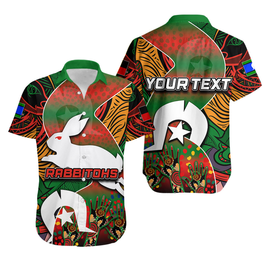 (Custom Personalised)Naidoc Rabbitohs Hawaiian Shirt Torres Strait Islander LT6 - Vibe Hoodie