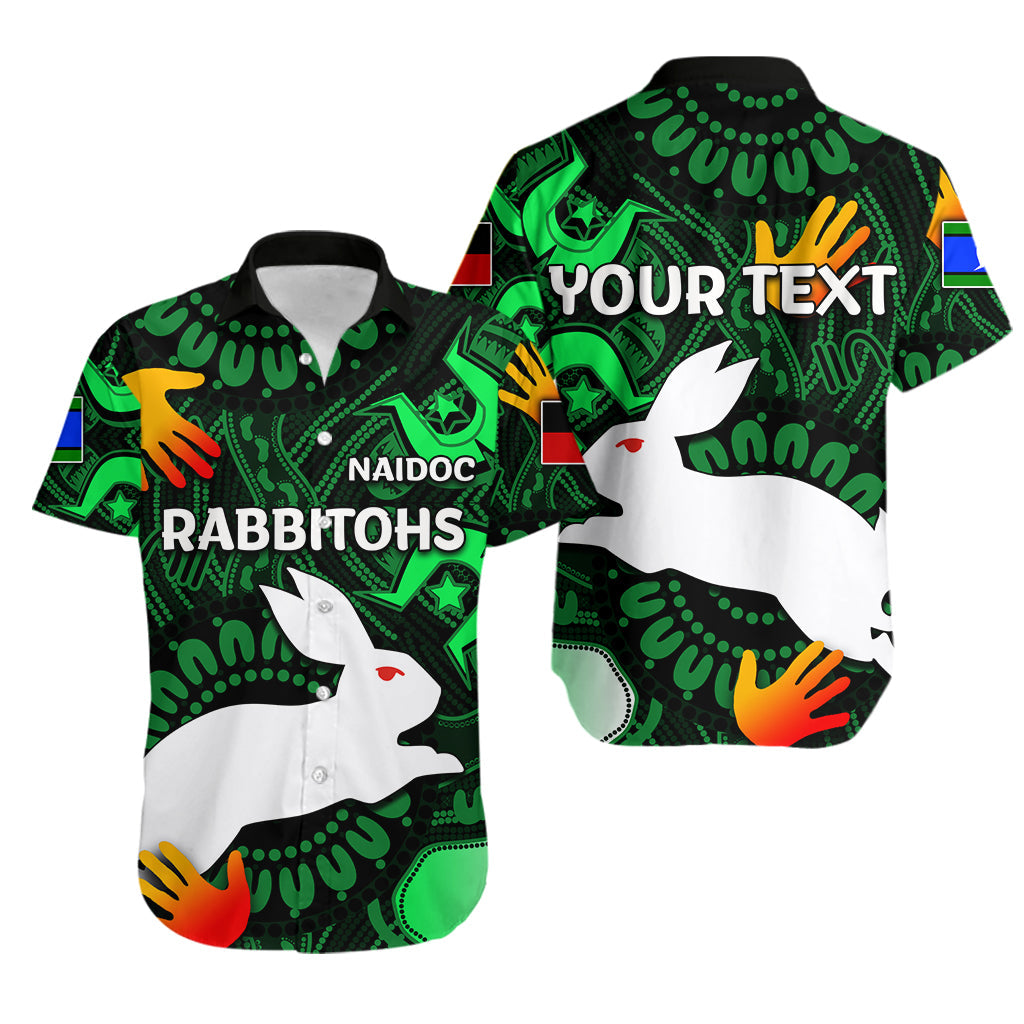 (Custom Personalised) Naidoc Rabbitohs Hawaiian Shirt Naidoc Patterns LT6 - Vibe Hoodie