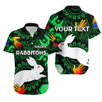(Custom Personalised) Naidoc Rabbitohs Hawaiian Shirt Naidoc Patterns LT6 - Vibe Hoodie